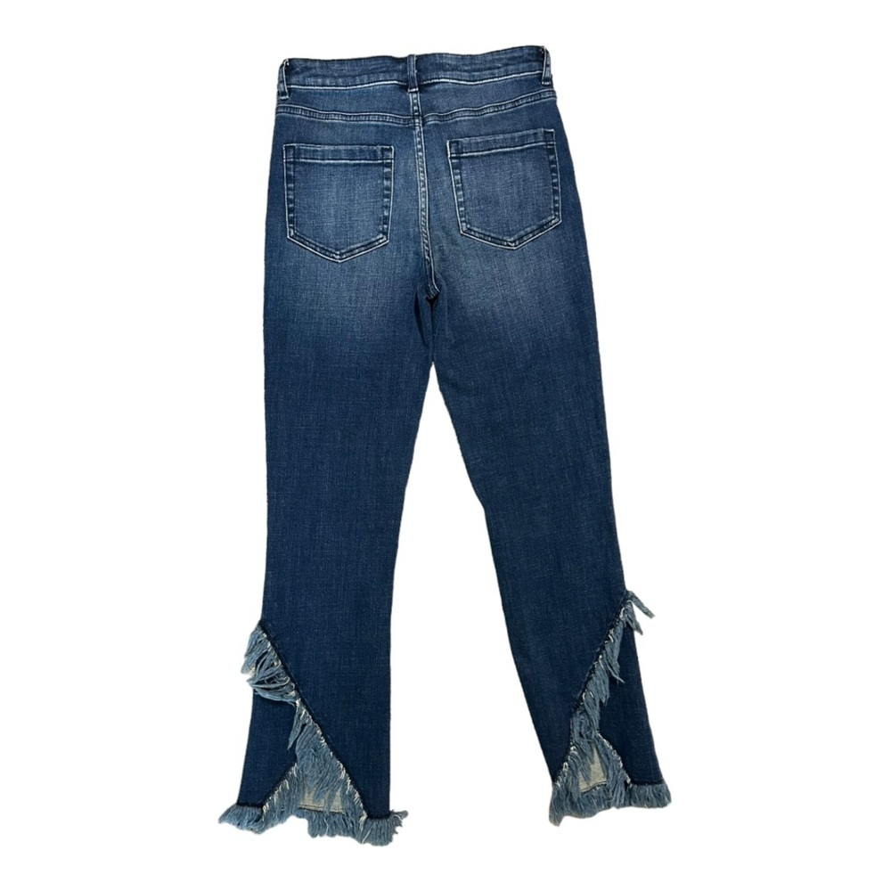 NWT 1.State Women’s Fringe Jeans Size 26 Blue - Picture 1 of 7